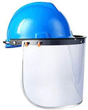 ▶ Careta de protección de Seguridad Industrial  - PVC Material de Obra para la Industria del Sombrero del Casco - Protección Laboral Soporte de Aluminio Protector Protector de la Cara