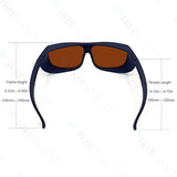 ▶ Gafas de seguridad láser profesionales para 405nm, 450nm, 532nm, 808nm, 980nm, 1064nm, 1080nm, 1100nm Laser