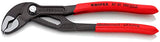 ▶ KNIPEX Cobra Tenaza para Bombas de Agua Hightech Recubiertos de Plástico Antideslizante, 180 mm, color gris