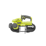 RYOBI P590KN 18 voltios ONE+ sierra de banda portátil inalámbrica con (1) batería de iones de litio de 4.0 Ah y cargador de 18 voltios
