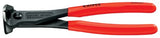 ▶ KNIPEX  Pinzas de corte final, rojo y plateado