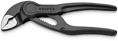 ▶ KNIPEX Herramientas - Alicates de bomba de agua Cobra XS (87 00 100), 4 pulgadas