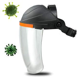 Pantalla Facial Anti-Salpicaduras - Protección Facial de Seguridad Industrial Pantalla Facial Transparente Aislamiento Cubierta de Cara Completa Sombrero Protector Casco con Visera Transparente