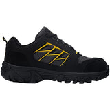 ▶ LARNMERN Zapatos con Punta de Acero para Hombre, Botas de Trabajo de Seguridad indestructibles y Antideslizantes, cómodas Zapatillas antipinchazos para Hombre L91182(28.0 cm, Negro y Amarillo)