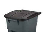 Rubbermaid Commercial Products Brute - Reciclaje con ruedas de alta resistencia, Sencillo, Azul, 50G
