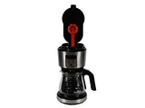 Black+Decker CM1331S-LA Cafetera Programable Black + Decker con Filtro Permanente y Sistema de Goteo en Vórtice, 12 Tazas, CM1331S-LA, color, Negro, pack of/paquete de 1