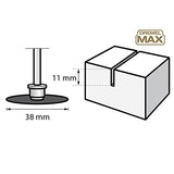 ▶ DREMEL -  Max Life EZ545HP Rueda de diamante de alto rendimiento de 1-12 pulgadas, color azul