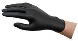 MICROFLEX 93-252 - Guante Desechable de Nitrilo Negro, Sin Polvo, 4.7 mil. Talla Mediana (Caja de 100)