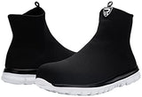 ▶ LARNMERN Zapatos de Seguridad para Hombres y Mujeres Punta de Acero Botas de Trabajo Ligeras Tenis industriales(Negro Blanco/28.5 cm)
