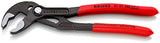 ▶ KNIPEX Cobra Tenaza para Bombas de Agua Hightech Recubiertos de Plástico Antideslizante, 180 mm, color gris