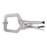 Truper PPC-6R, Pinza de presión tipo "C" de 6", con mordaza autoajustable