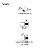 ▶ Guantes resistentes a los productos químicos Guantes de látex, uso industrial, puño extralargo, M