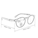 ▶ HATOYUME Gafas de seguridad redondas antivaho antipolvo, protección contra rayos azules, patillas TR para hombres y mujeres