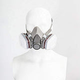 ▶ Juego de 10 piezas de respirador reutilizable de media cara con 2 filtros reemplazables