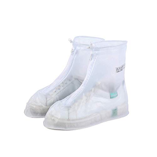 ▶ Fundas protectoras impermeables reutilizables y antideslizantes para zapatos de nieve y lluvia, resistentes al agua