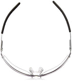 ▶ Silium Safety Eyewear with Silver Metal + TPE Semi-Rimless Frame and Clear Lens