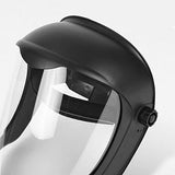 Segolike Escudo Facial de Casco Visera de policarbonato Cubierta Protectora Casco de Soldadura de Esmerilado de Seguridad, con ópticas exc, Máscara antivaho