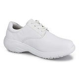 Hawkwell Zapatos de enfermería ligeros para mujer, zapatos de trabajo cómodos, Blanco/Bregella, 7 US