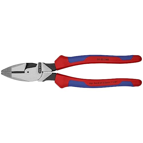 ▶ KNIPEX Alicates de lineman de apalancamiento ultra alto de 9.5 pulgadas