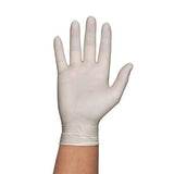 ▶ Guante No Esteril Mediano Plus Latex Desechable Bajo En Polvo Liso Blanco Caja C100