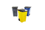 ▶ Rubbermaid Commercial Products BRUTE Rollout Waste/Utility Container, 50-gallon, Yellow