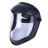 Segolike Escudo Facial de Casco Visera de policarbonato Cubierta Protectora Casco de Soldadura de Esmerilado de Seguridad, con ópticas exc, Máscara antivaho