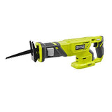 ▶ RYOBI  Juego de herramientas de iones de litio P1819 18V One+ (6 herramientas: taladro, destornillador de impacto, sierra de vaivén, sierra circular, multiherramienta, luz de trabajo LED, batería de 4.0 Ah y 1.5 Ah, cargador y bolsa) de Ryobi