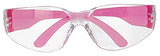 ▶ Lentes de seguridad transparentes color rosa, 12 pares de lentes protectores, lentes de policarbonato resistentes a los impactos