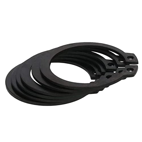 ▶ELEGAM Alicates for anillos de seguridad, anillos de seguridad, 10 piezas de anillos de retención externos con clips en C de 40-48 mm, anillo de retención externo a presión con clip de acero de aleación de 6