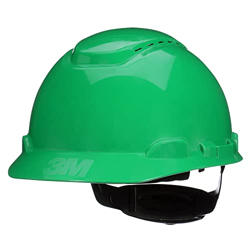 ▶ SecureFit 3M H-704SFV-UV, Verde, ventilado, 4 Puntos de difusión de presión, suspensión de trinquete con UVicator