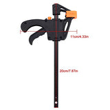 Herramientas Carpintería  F-Bar Abrazadera Carpintería F Abrazadera 4 Pulgadas Barra de Madera Carpintero Herramienta Agarre Ratchet Quick Squeeze Carpintería DIY Kit de Herramientas de Mano 4 Unids