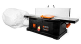 WEN 6559 6 pulgadas 10 Amp con cable Benchtop Jointer con bolsa de filtro y escala de profundidad