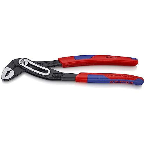 ▶ KNIPEX Herramientas - Alicates de bomba de agua de cocodrilo, multicomponente (8802250), 10 pulgadas