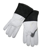 ▶Guantes de  Soldador Spot TIGNO Guantes de Soldadura Sensibles Suaves 30 cm (12") Guantes de Piel de Cabra Guantes de Soldadura de Manguitos de Cuero Peso Ligero y ampliamente Utilizado
