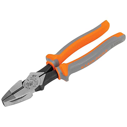 Alicates laterales aislados de 1000 V, diseño de alto apalancamiento, cuchillos endurecidos por inducción, 9 pulgadas Klein Tools -