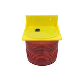 Zitainn Luces de Advertencia solares 8pcs Leds Luz roja Lámparas de Advertencia con energía Solar Lámpara de obstrucción/Luz de baliza/Luces de Advertencia de tráfico/Luz de Advertencia de grúa de