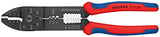 ▶ KNIPEXSB Alicate para Entallar Terminales Lacado con Fundas en Dos Componentes, 240 mm, color negro