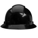 ▶ Casco de seguridad OSHA con visera completa ventilada con sistema de trinquete de 6 puntos, cumple con ANSI Z89.1, equipo de protección personal diseño de fibra de carbono