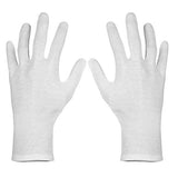 Paxcoo 6 pares de guantes XL de algodón blanco para manos secas hidratantes cosméticos Eczema mano spa y joyería de monedas inspección