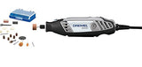 ▶ DREMEL - Herramienta rotativa de velocidad variable con 18 accesorios, color gris