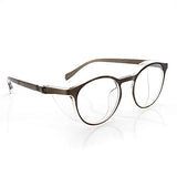 ▶ HATOYUME Gafas de seguridad redondas antivaho antipolvo, protección contra rayos azules, patillas TR para hombres y mujeres