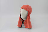 ▶ Capucha de soldadura de estilo coreano, gorro de soldador fabricado en Corea, 100% algodón coreano de alta calidad, cobertura de cabeza y cuello para soldadura/calibre/molienda (pequeño, coral)