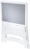 Rubbermaid Folding 1-Step Plastic Stool, 300-pound Capacity, White