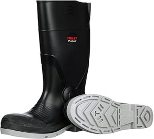 Tingley Bota industrial de rodilla para hombre, gris/negro, 12