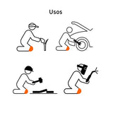 ▶ TRUPER Rodilleras profesionales de PVC, ajustables