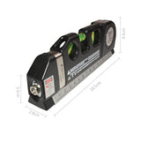 Nivelador láser de línea, Medidor Láser Multipropósito + Cinta Métrica de 2,5 m, nivelador laser fácil uso para aplicar en techo/piso/pared nivel laser (negro)