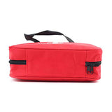 PAXLamb Bolsa plegable de primeros auxilios vacía bolsa de almacenamiento médica bolsa de almacenamiento plegable roja para kits de primeros auxilios de emergencia, kit de primeros auxilios, aspiradora (rojo con tamaño de 9,8 x 7,1 x 3,1 pulgadas)