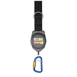 Key-Bak toolmate retráctil herramienta cordón, 5lb. Capacidad, la seguridad chivatos, cierre mosquetón de giro, revestimiento de acero inoxidable Cable