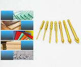 ▶ Juego de Brocas para Vidrio y Azulejos 3-12mm 7PCS, Carburo de Tungsteno Recubierto Titanio Herramienta Perforación Cerámica hormigón Mango Hexagonal para Vidrio Azulejos Cerámica y Espejos
