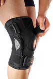 McDavid Rodillera articulada, con correas cruzadas Negro XX-Large